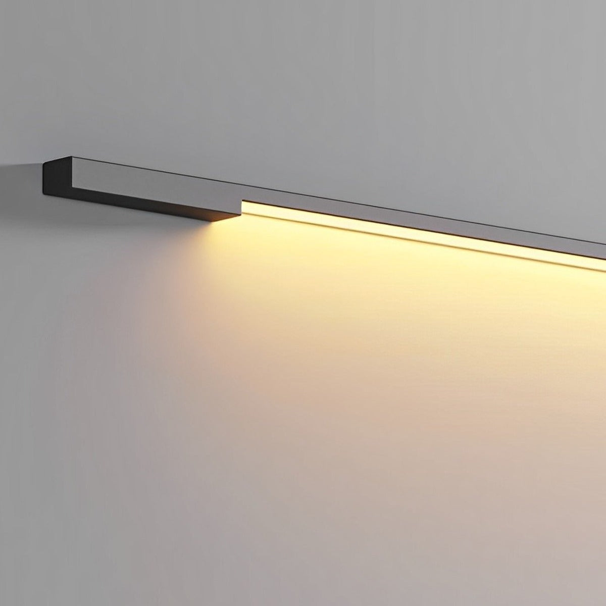 Horizon Line Wall Light, Black Stainless Steel Linear Sconce 4