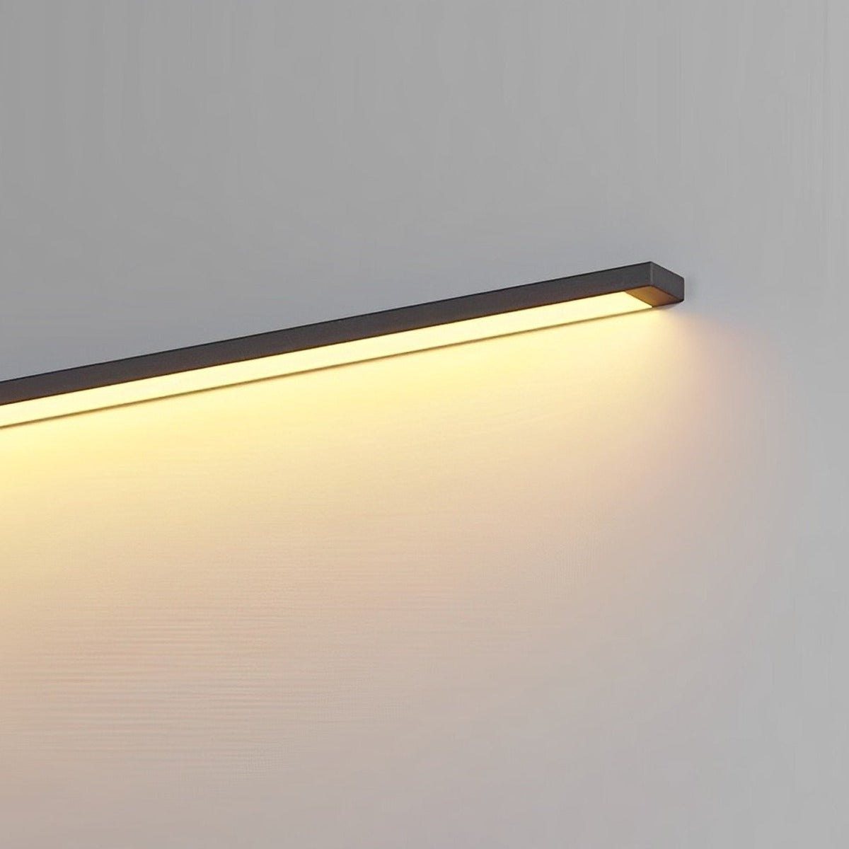 Horizon Line Wall Light, Black Stainless Steel Linear Sconce 5