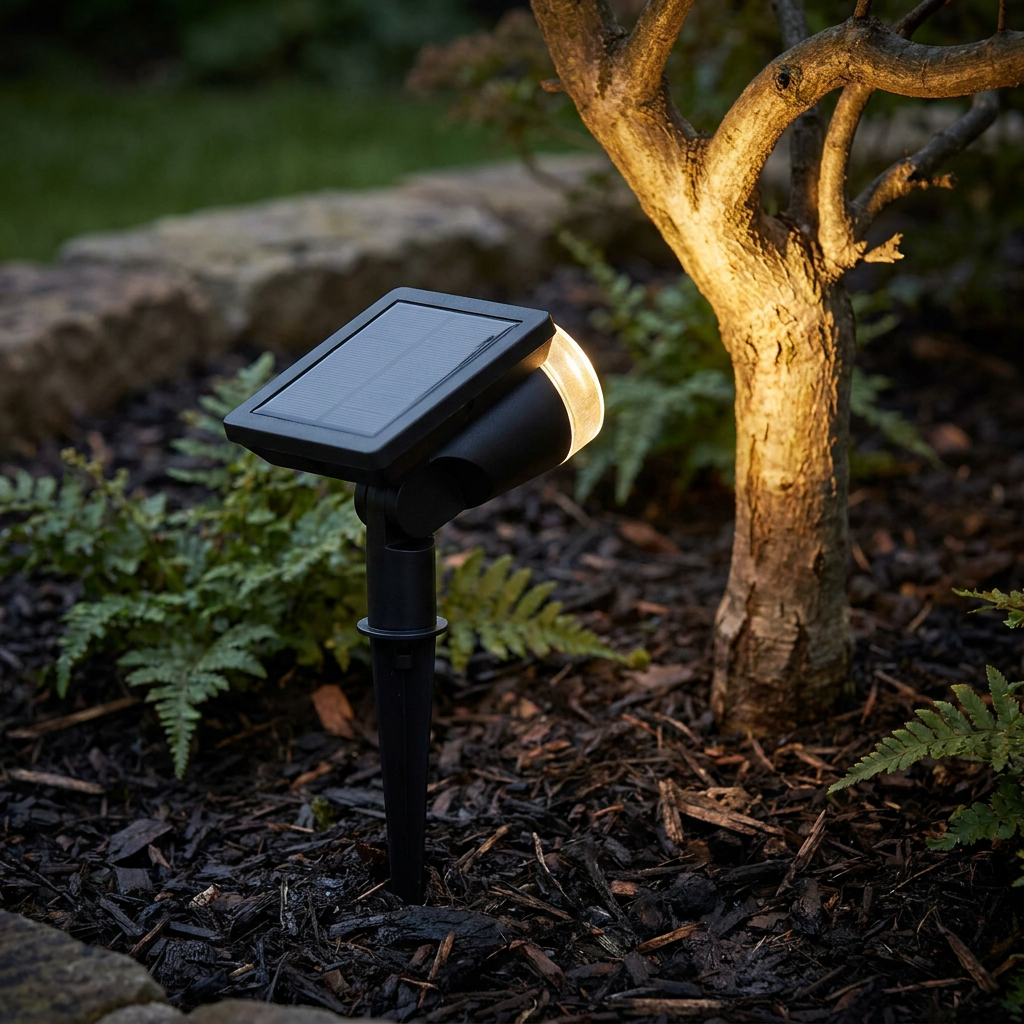Adjustable Solar Landscape Spotlight