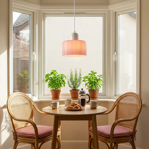 Two Tone Glass Pendant Light