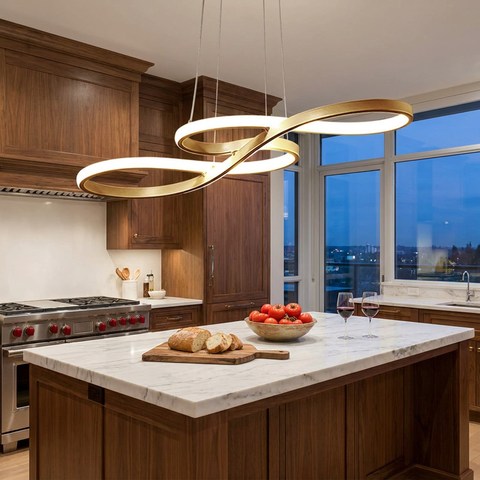 Modern Linear Island Pendant Light