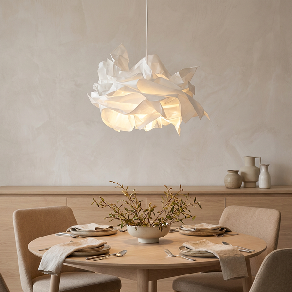 Minimalist Paper Pendant Chandelier