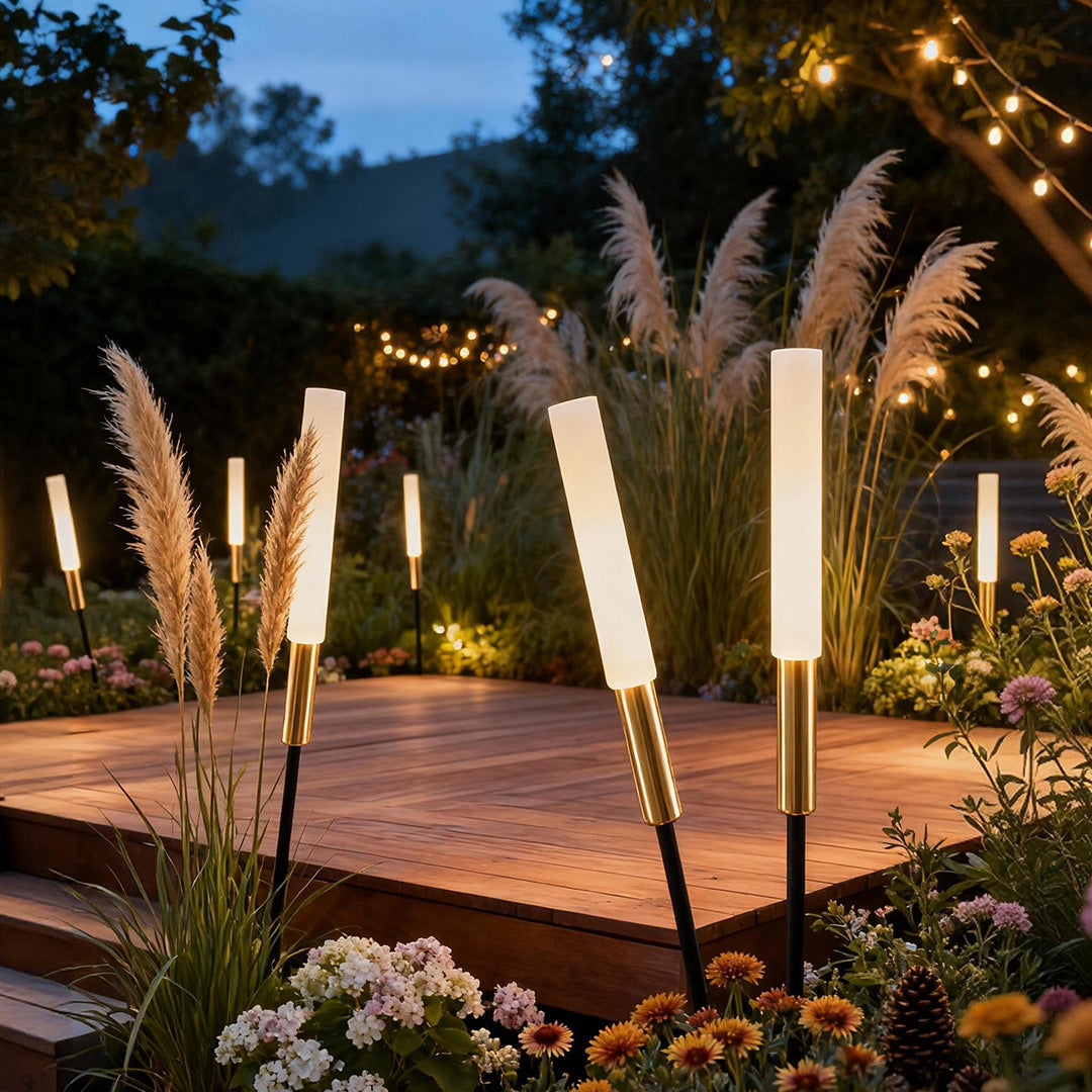 Reed Stake Garden Lights, Solar LED Stems for Beds and Borders, view 6