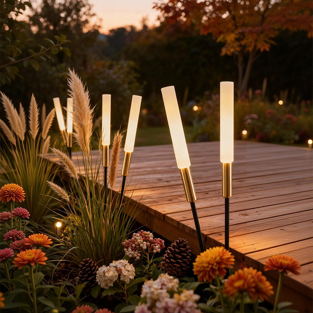 Reed Stake Garden Lights, Solar LED Stems for Beds and Borders, view 5