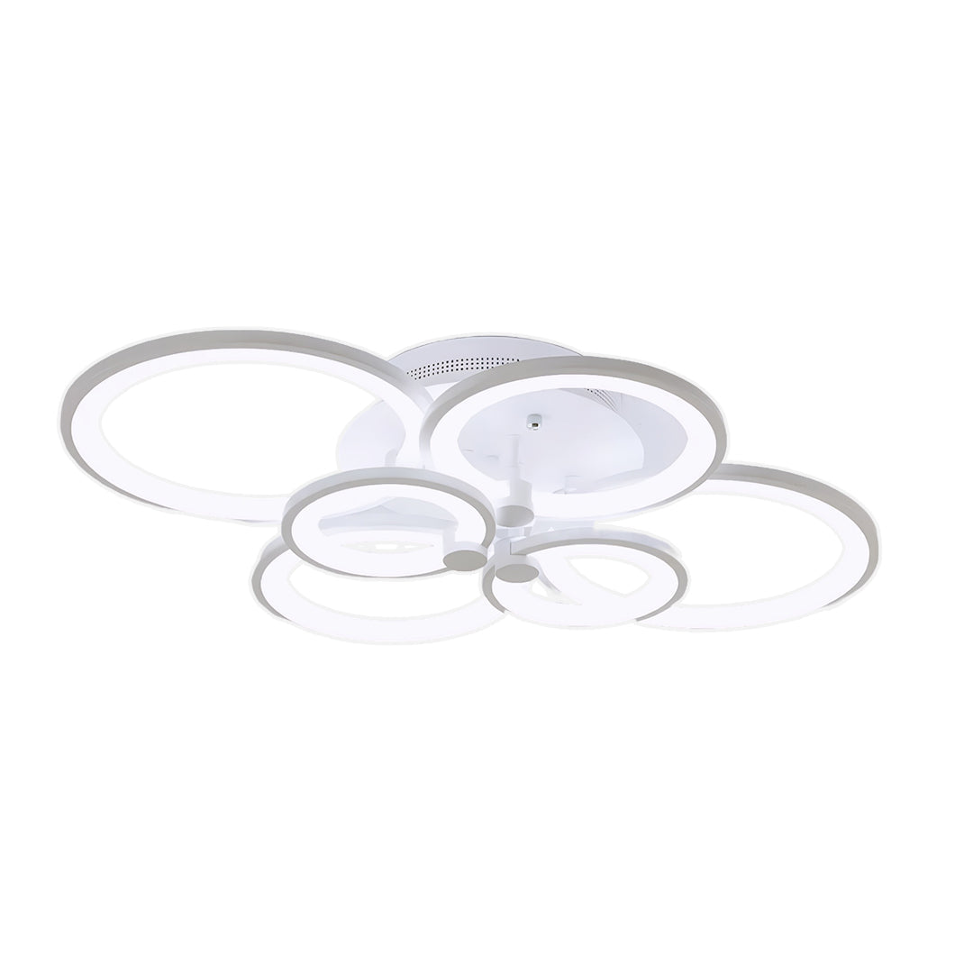Overlapping Rings LED Ceiling Light, Acrylic Semi Flush Mount 20