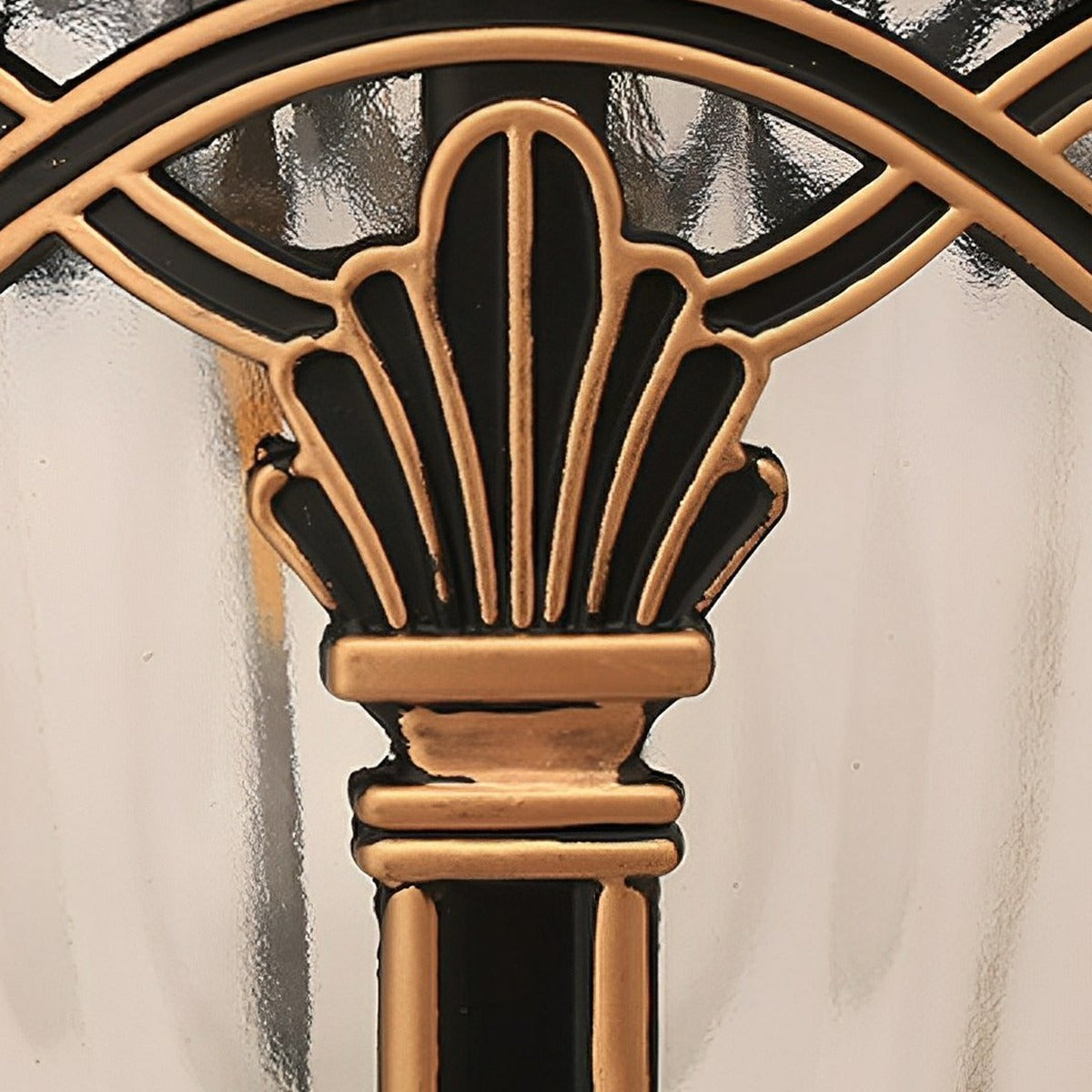 Leaf Crest Scroll Lantern, Die Cast Aluminum Porch Light 8