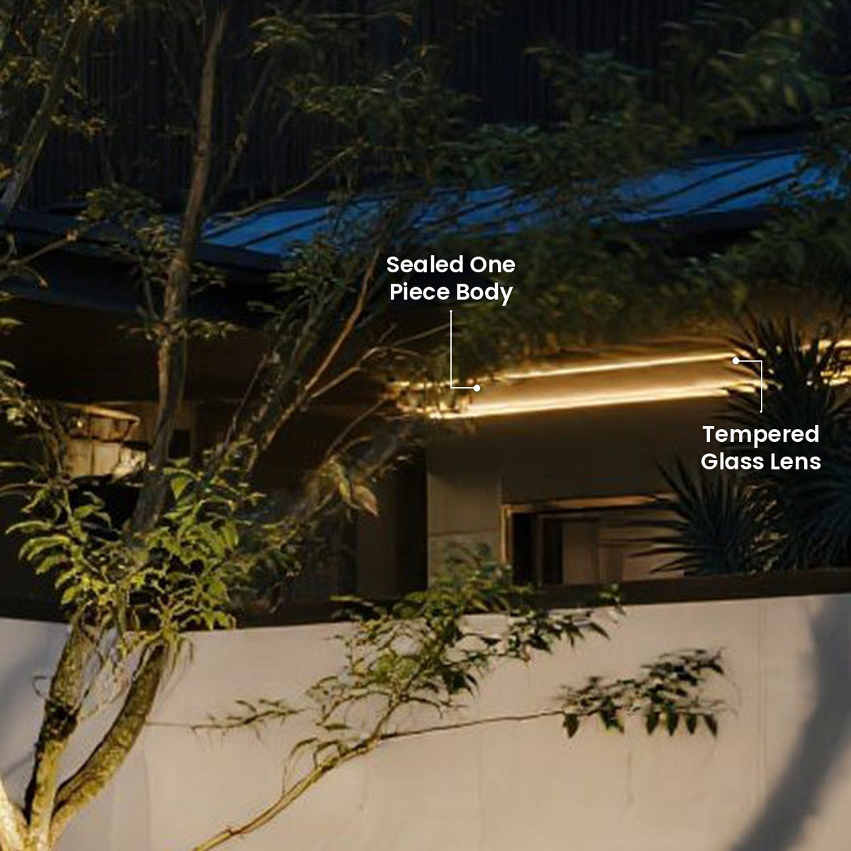 Directional Stake Spotlight: Tempered Glass Lens, Sealed One Piece Body