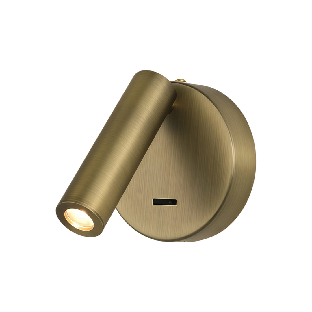 Bedside Reading Wall Light, Metal Adjustable Spot Sconce