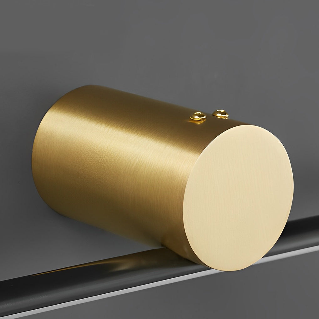 Two Tone Cylinder Vanity Light, Copper Bathroom Bar Light