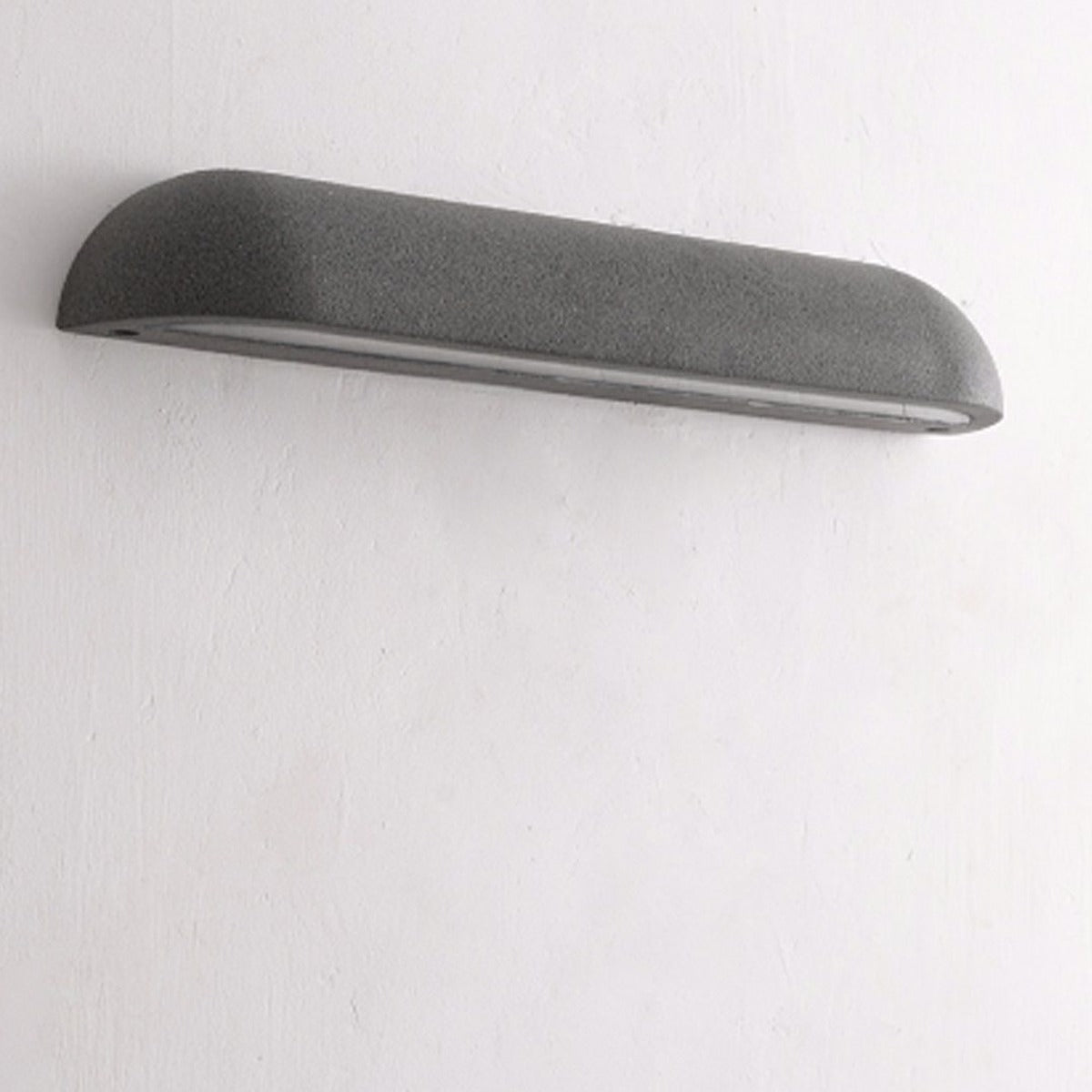 Long Dome Wall Light, Concrete and Glass Outdoor Downlight Sconce 7