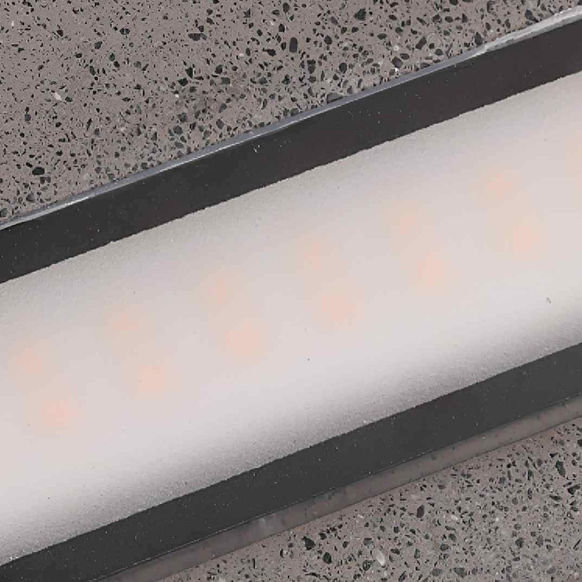 Long Dome Wall Light, Concrete and Glass Outdoor Downlight Sconce 9