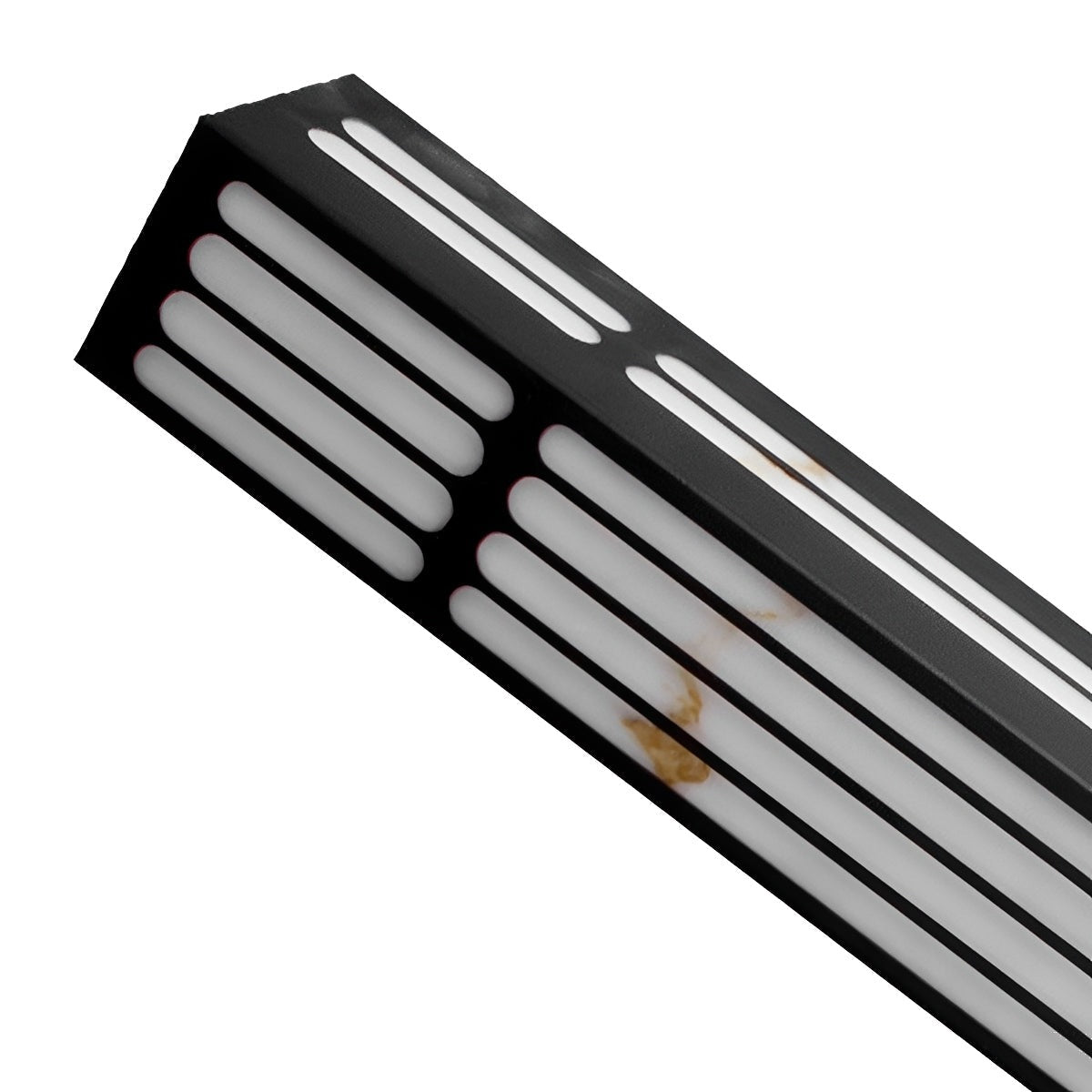 Marble Look Slatted Column Wall Light, Stainless Steel Sconce 8