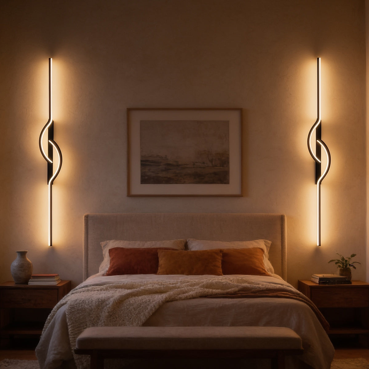 Modern Linear Wall Sconce, 23.6 in x 3.1 in, Dimmable