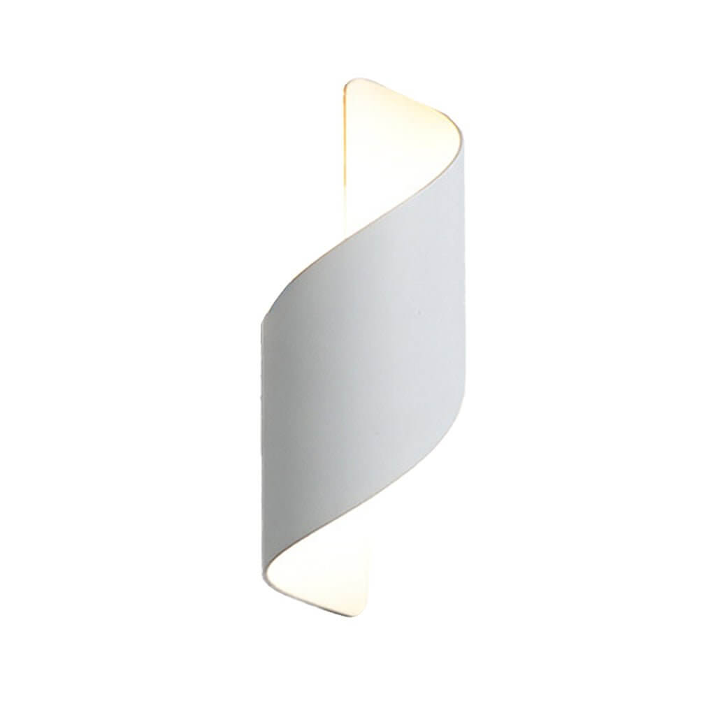 Spiral Ribbon Outdoor Sconce, Cast Aluminum Wall Light