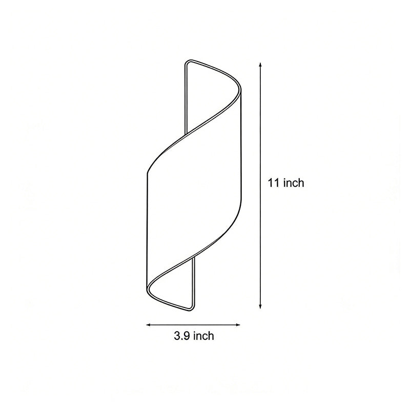 Spiral Ribbon Outdoor Sconce, Cast Aluminum Wall Light