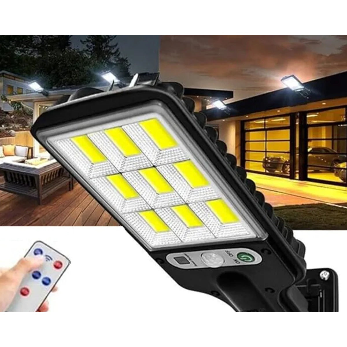 108 LED solar motion wall light