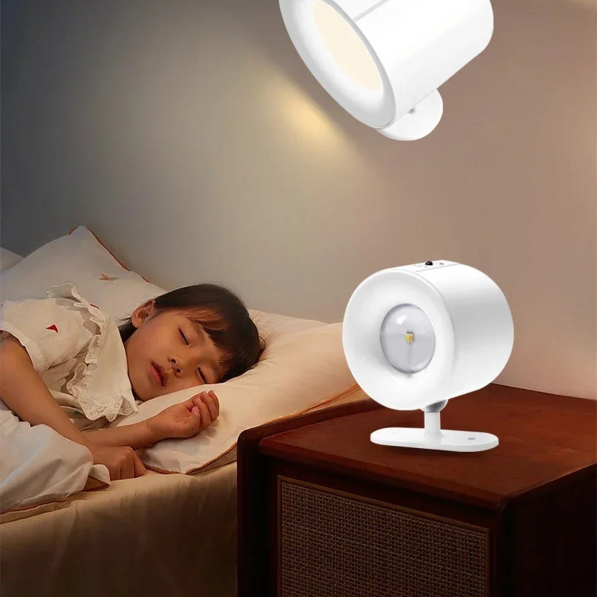 Rechargeable Magnetic LED Wall Light 3 Colors Dual Head Up Down