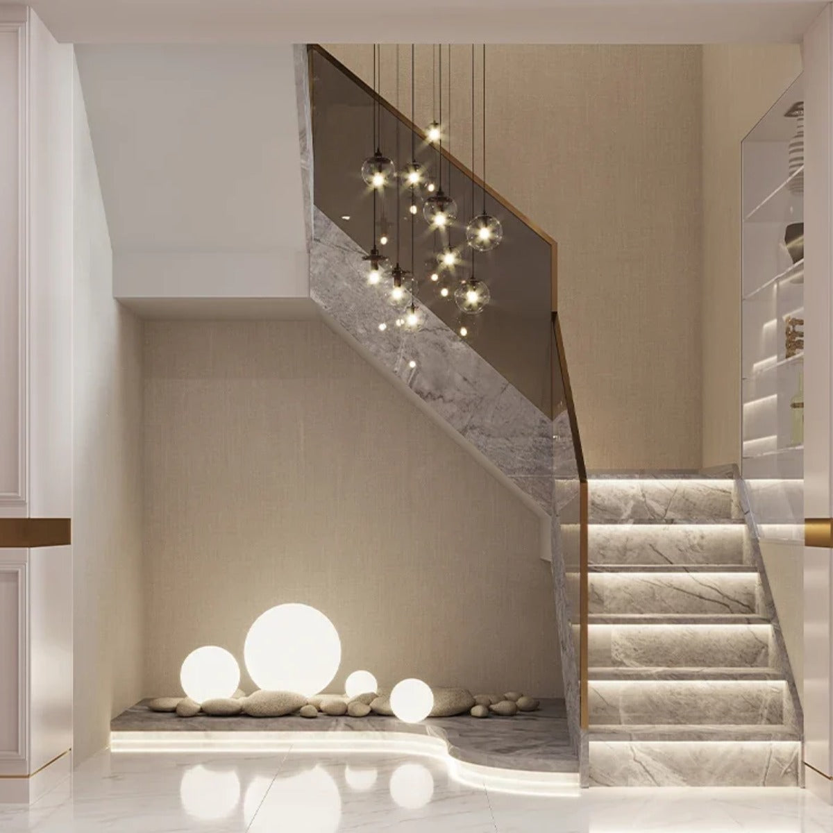 Motion Sensor LED Stair Light with Dual PIR Sensors, Up to 40 Steps