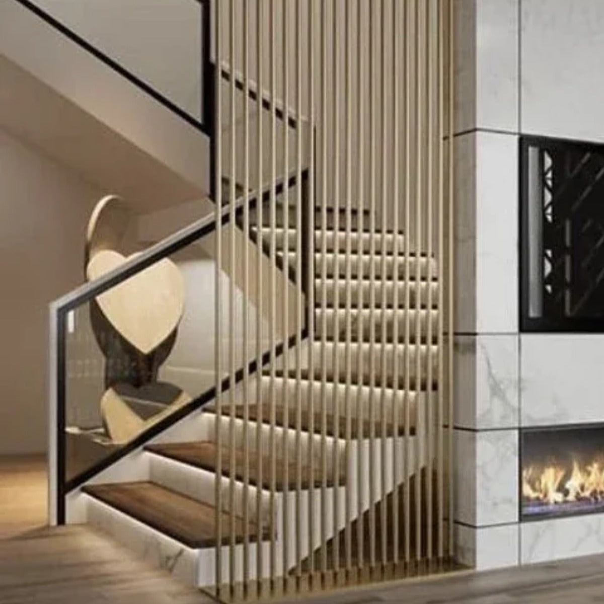 Motion Sensor LED Stair Light with Dual PIR Sensors, Up to 40 Steps