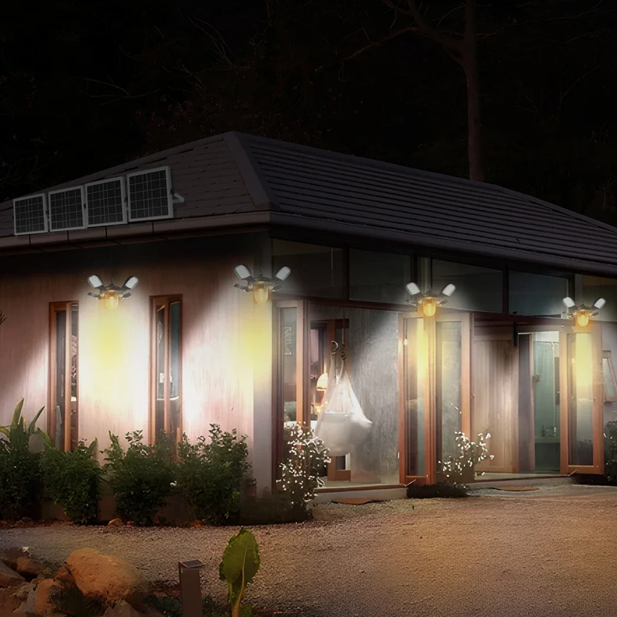 192led Solar Powered Barn Light Solar Shed Light