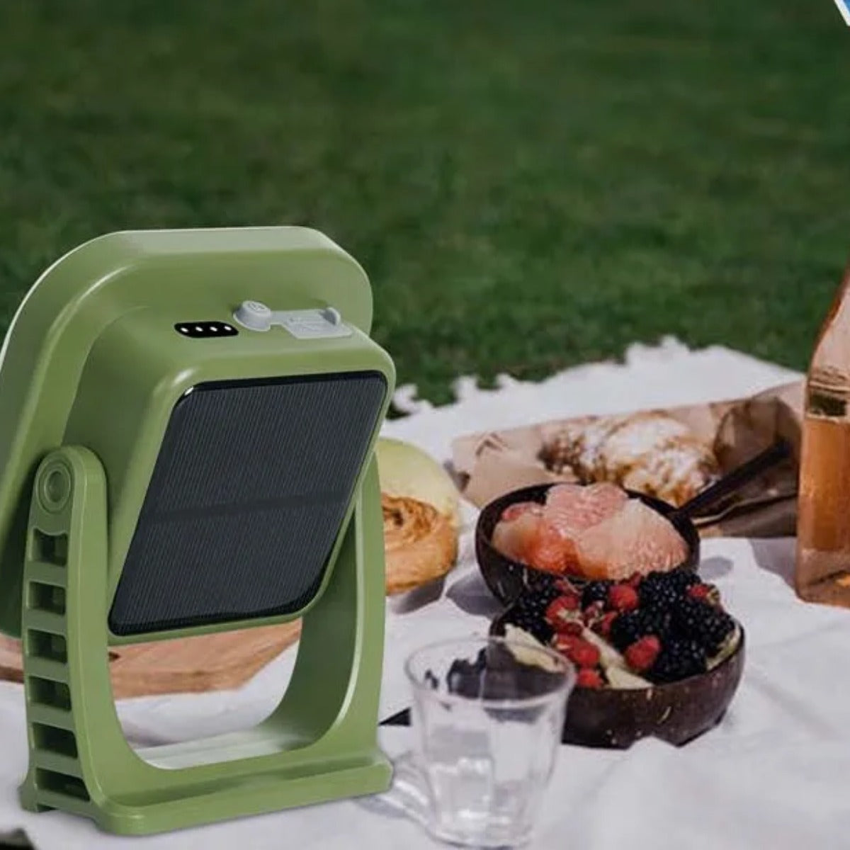 Solar Rechargeable Tent Light with Magnet and Zoom