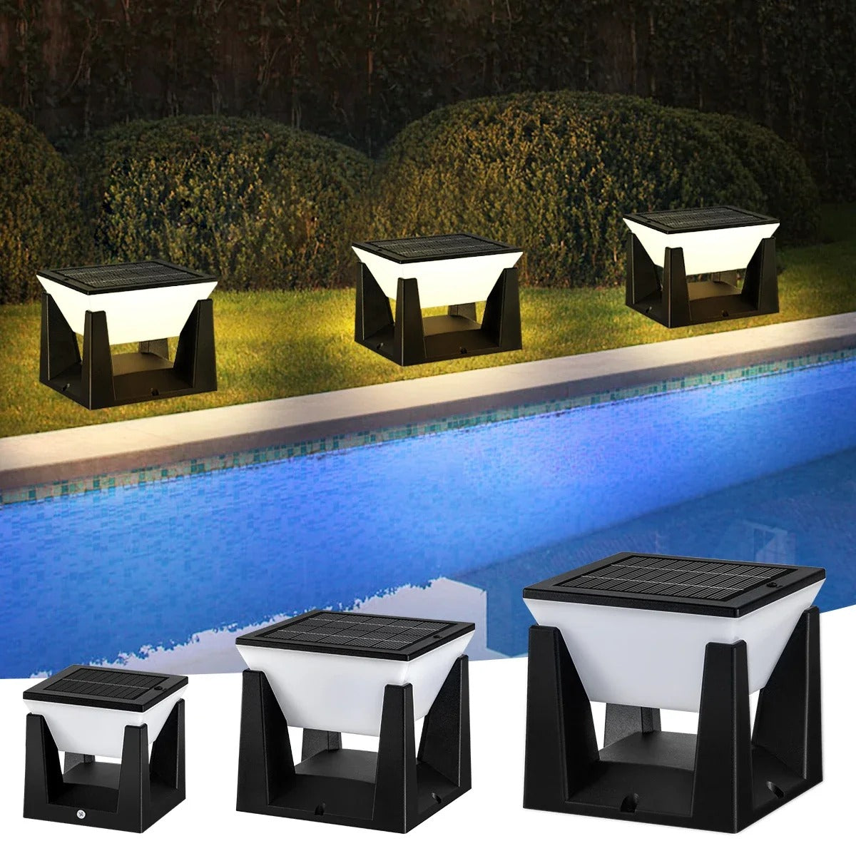 Solar Garden Column Lawn Light