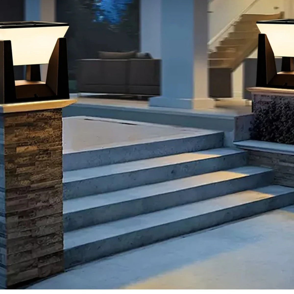Solar Garden Column Lawn Light