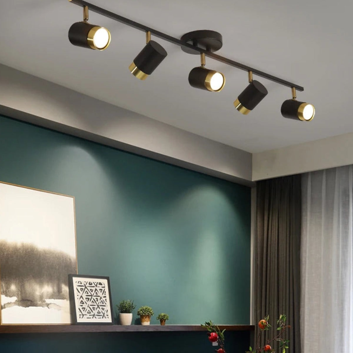 Long Linear LED Spotlight Chandelier