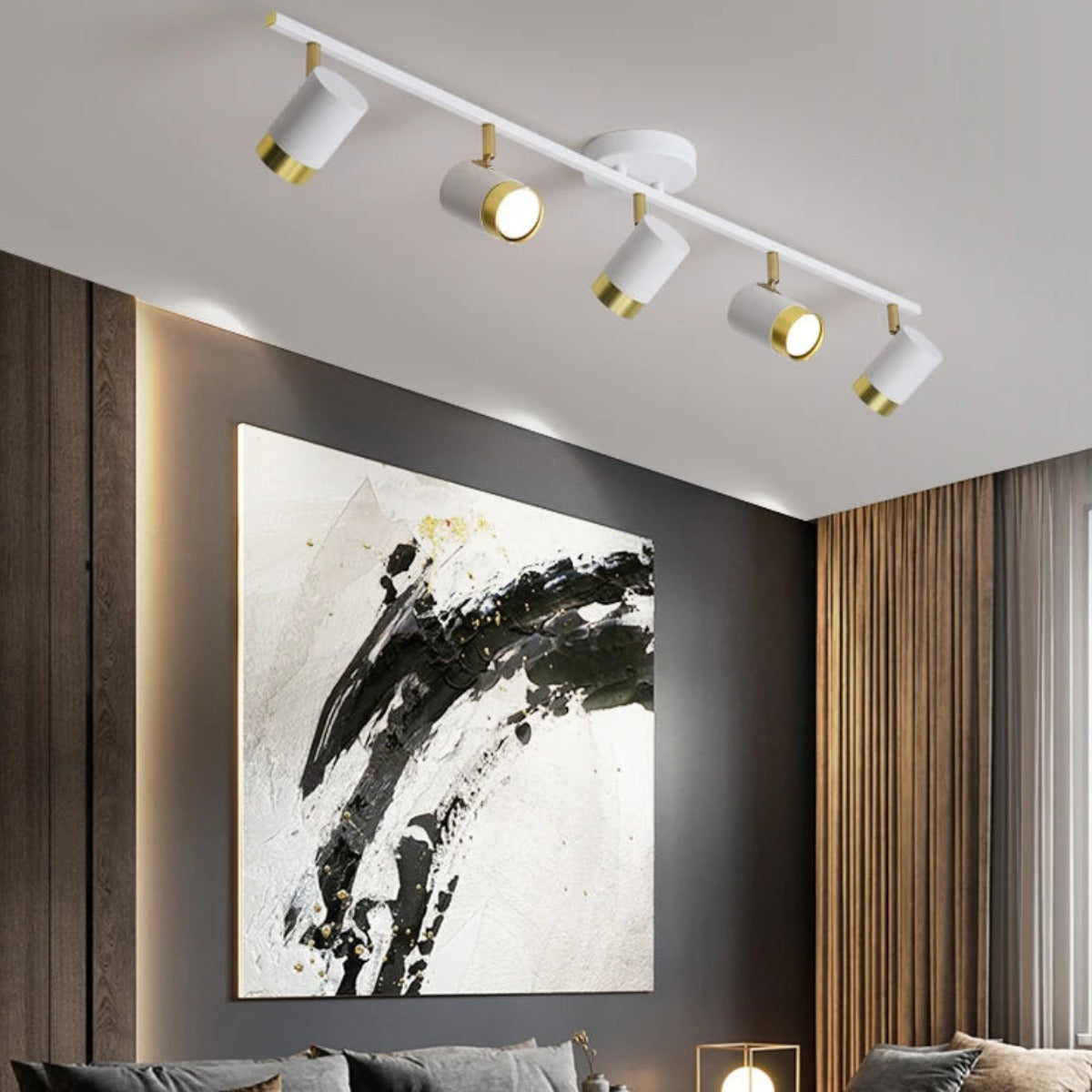 Long Linear LED Spotlight Chandelier
