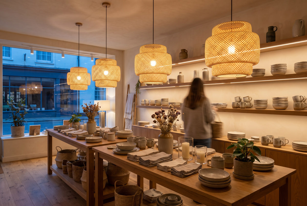 Retail lighting that sells the room and the product