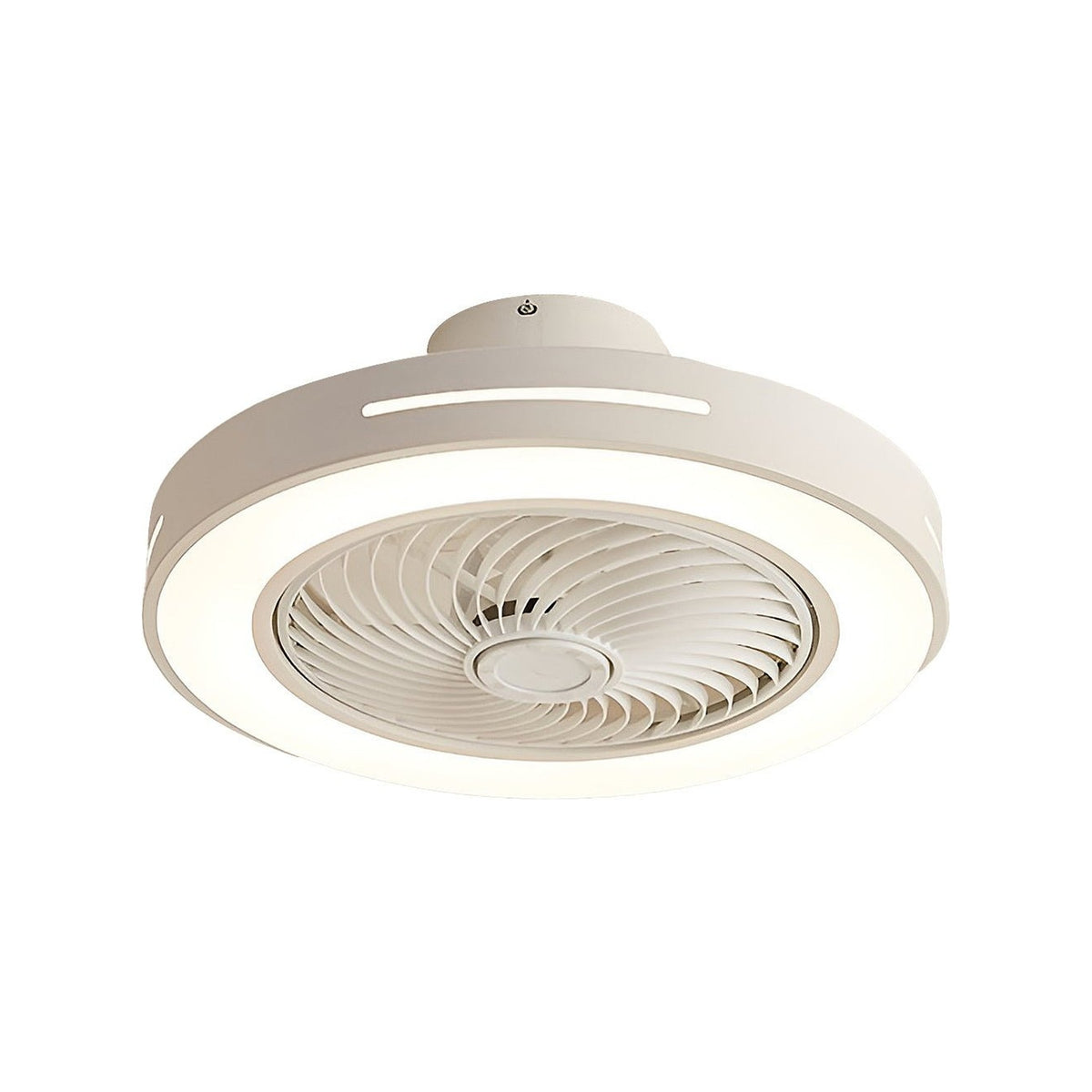 White Flush Mount Ceiling Fan