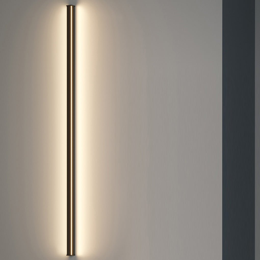Ultra Slim Linear Wall Sconce, Black Aluminum Bar Light