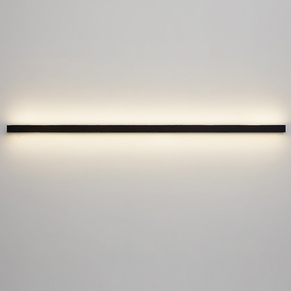 Ultra Slim Linear Wall Sconce, Black Aluminum Bar Light