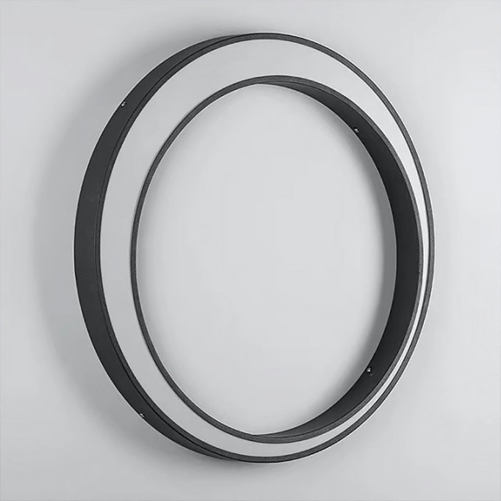 Round Moon Cylinder Wall Light, Stainless Steel Outdoor Sconce