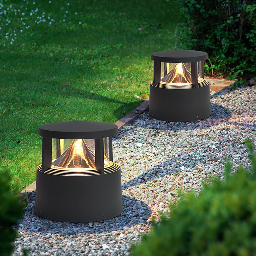 Volcano Head Lawn Light, Low Die Cast Aluminum Border Light, view 7