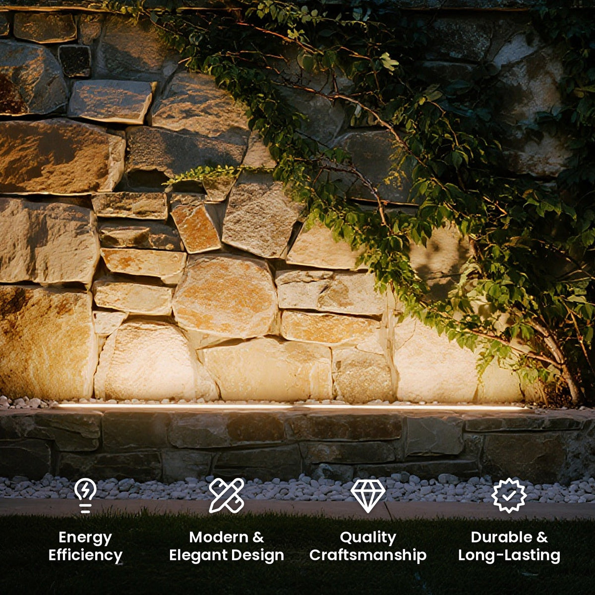 Wall Mount Strip Light: energy efficiency, modern and elegant design, quality craftsmanship, durable and long-lasting