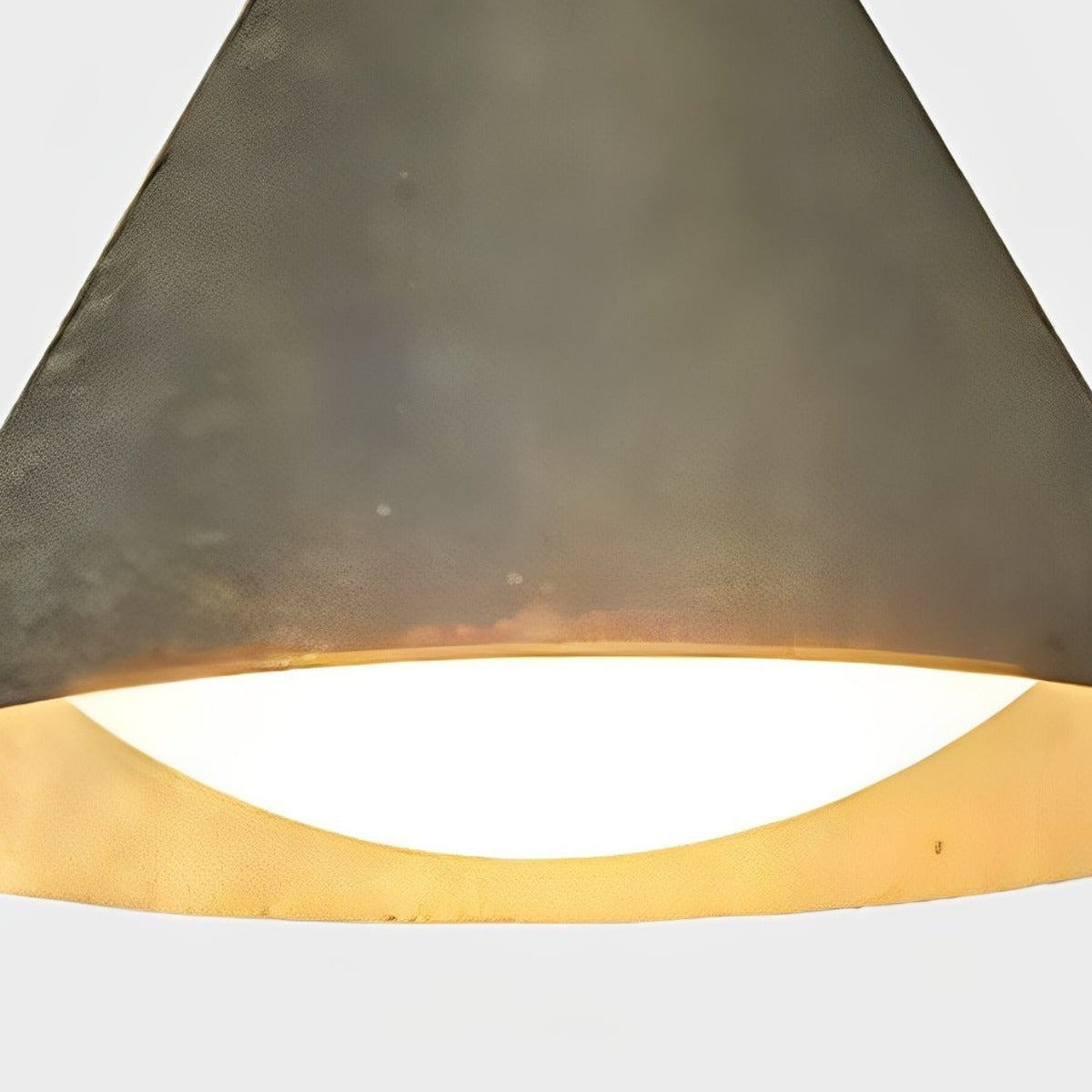 Pointed Cone Shade Wall Light, Metal and Acrylic Outdoor Sconce 12