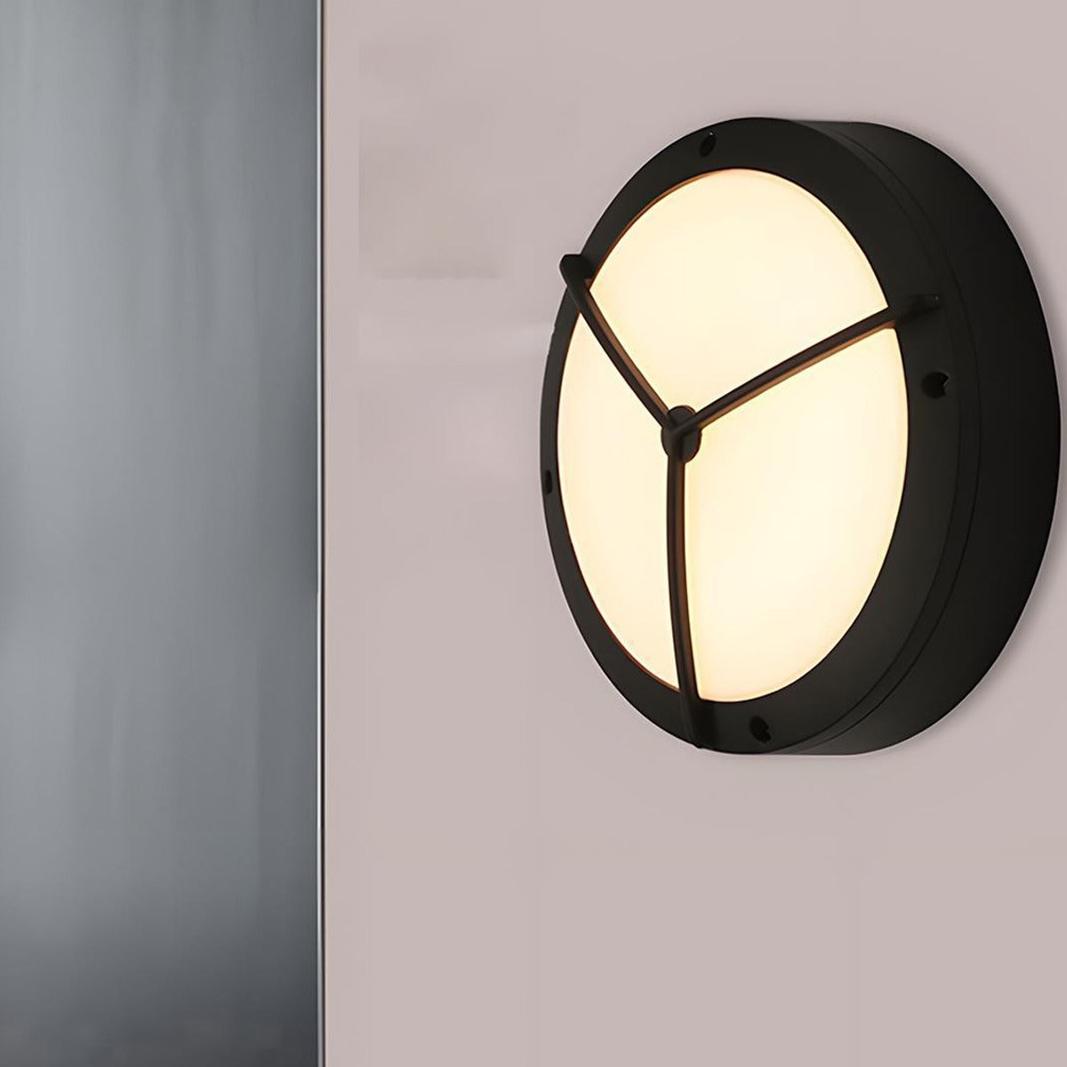 Porthole Bulkhead Wall Light, Die Cast Aluminum Outdoor Sconce 12