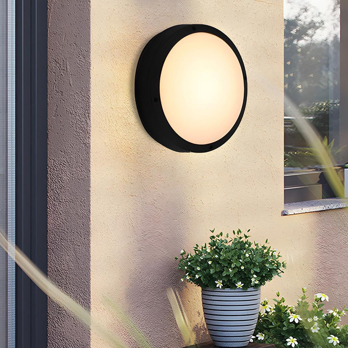 Porthole Bulkhead Wall Light, Die Cast Aluminum Outdoor Sconce 5