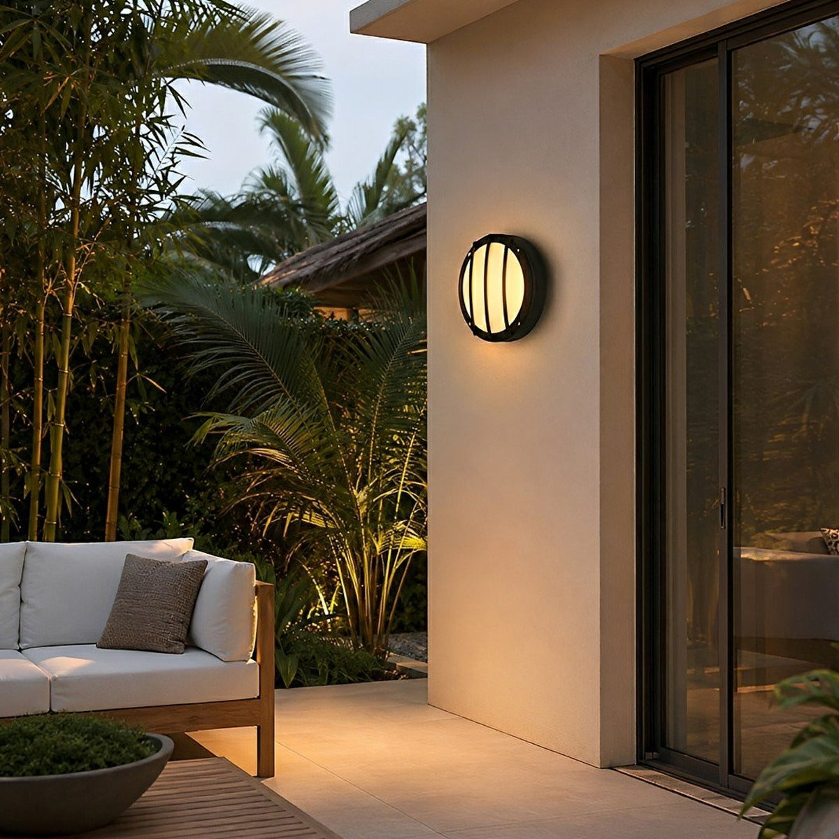 Porthole Bulkhead Wall Light, Die Cast Aluminum Outdoor Sconce 8