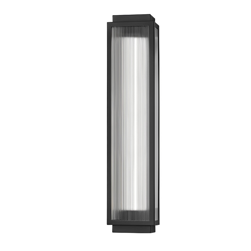 Cadence Front Entry Set – Reeded Glass Outdoor Wall Sconce