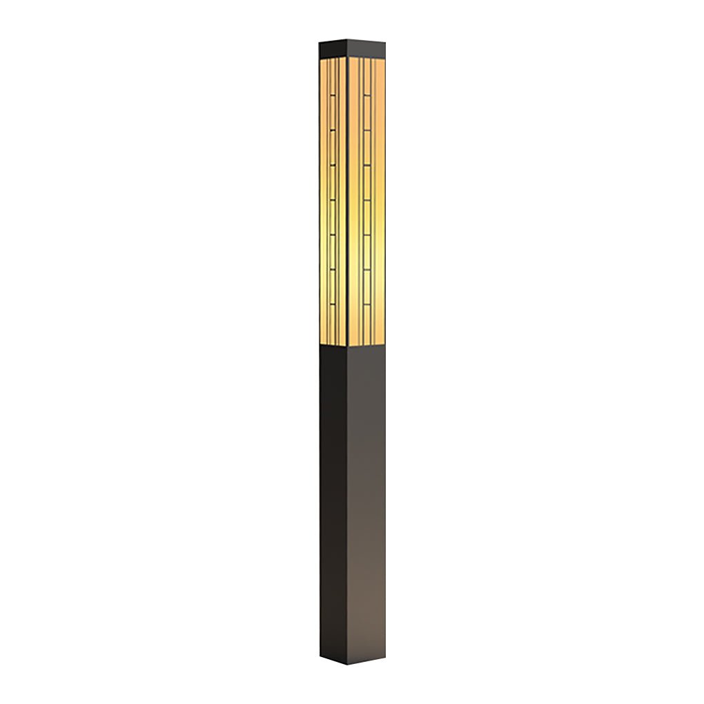 Patterned Marble Lamp Post, Vintage Stainless Steel Post Light