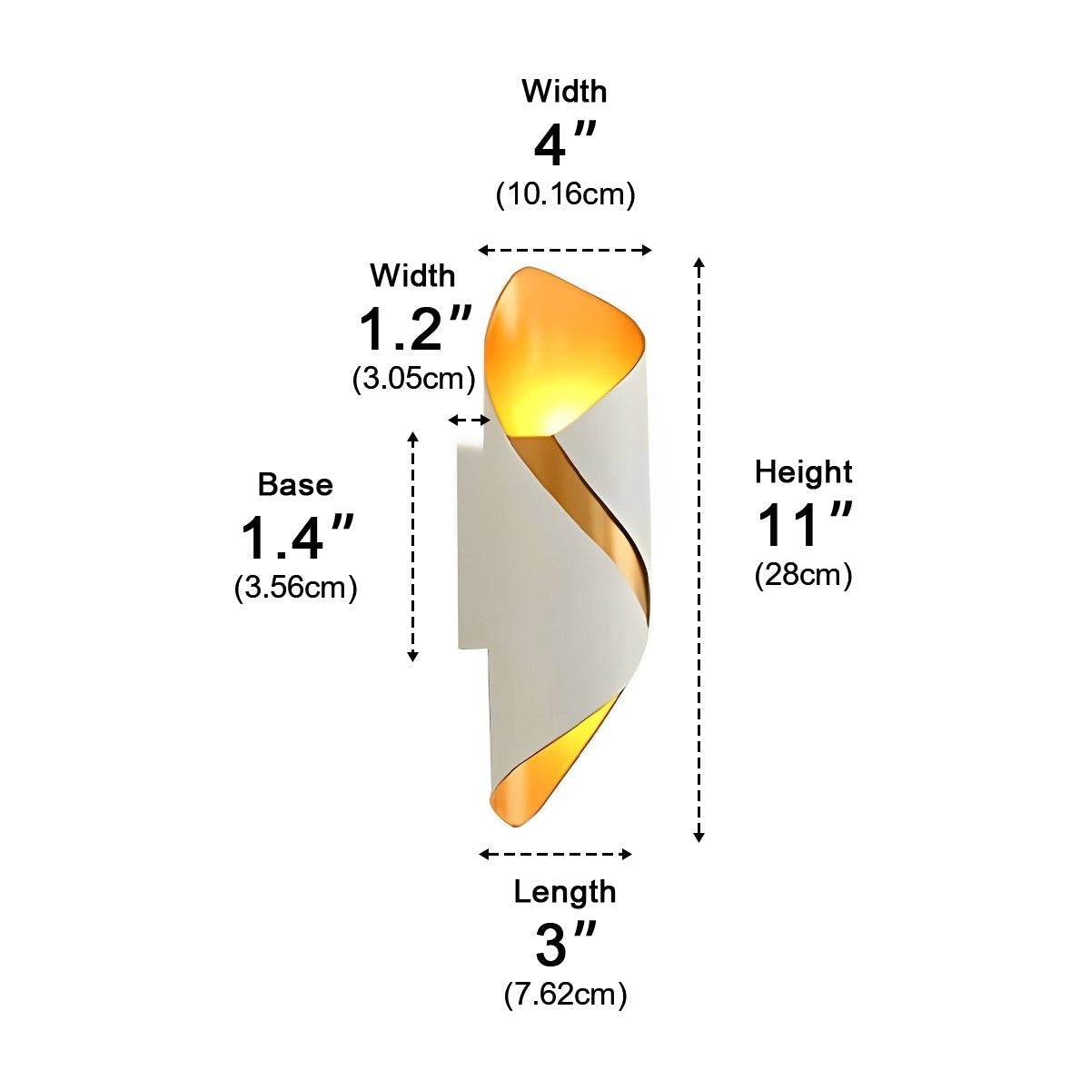 Ribbon Curl Up and Down Sconce, Modern Outdoor Wall Light 7