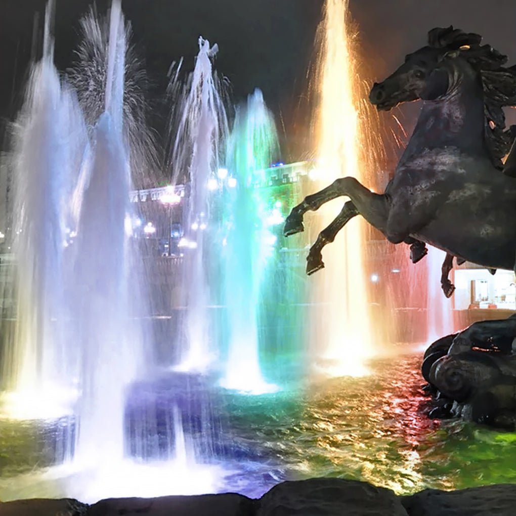 Ring Fountain Underwater Light, Stainless Steel Pond Light 8