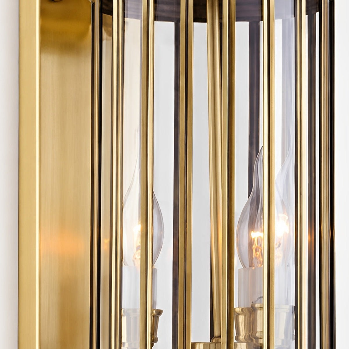 Scroll Arm Cylinder Wall Lantern, Copper and Glass Porch Light 16