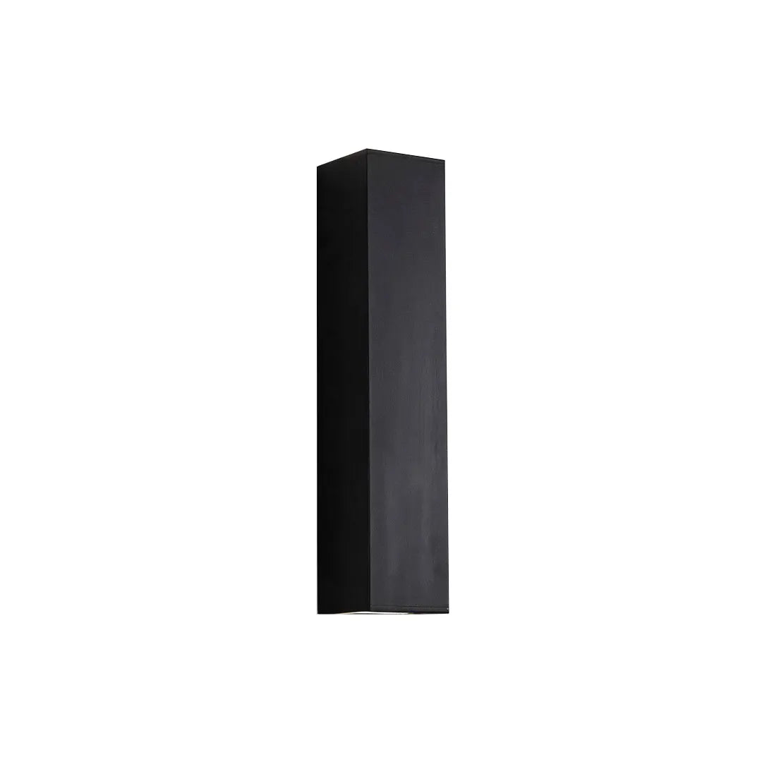 Slim Column Outdoor Wall Light, Black Aluminum Facade Light