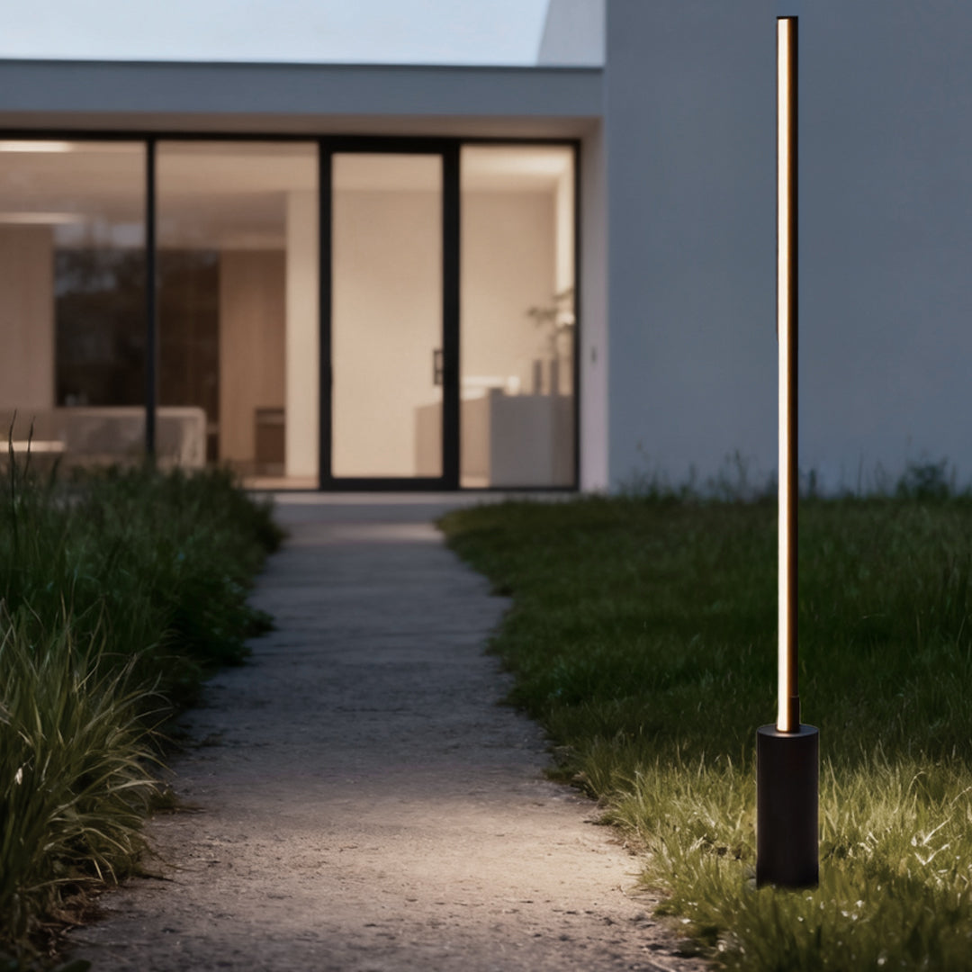 Slim Linear Light Bar Garden Lamp, Stainless Steel Path Light 10