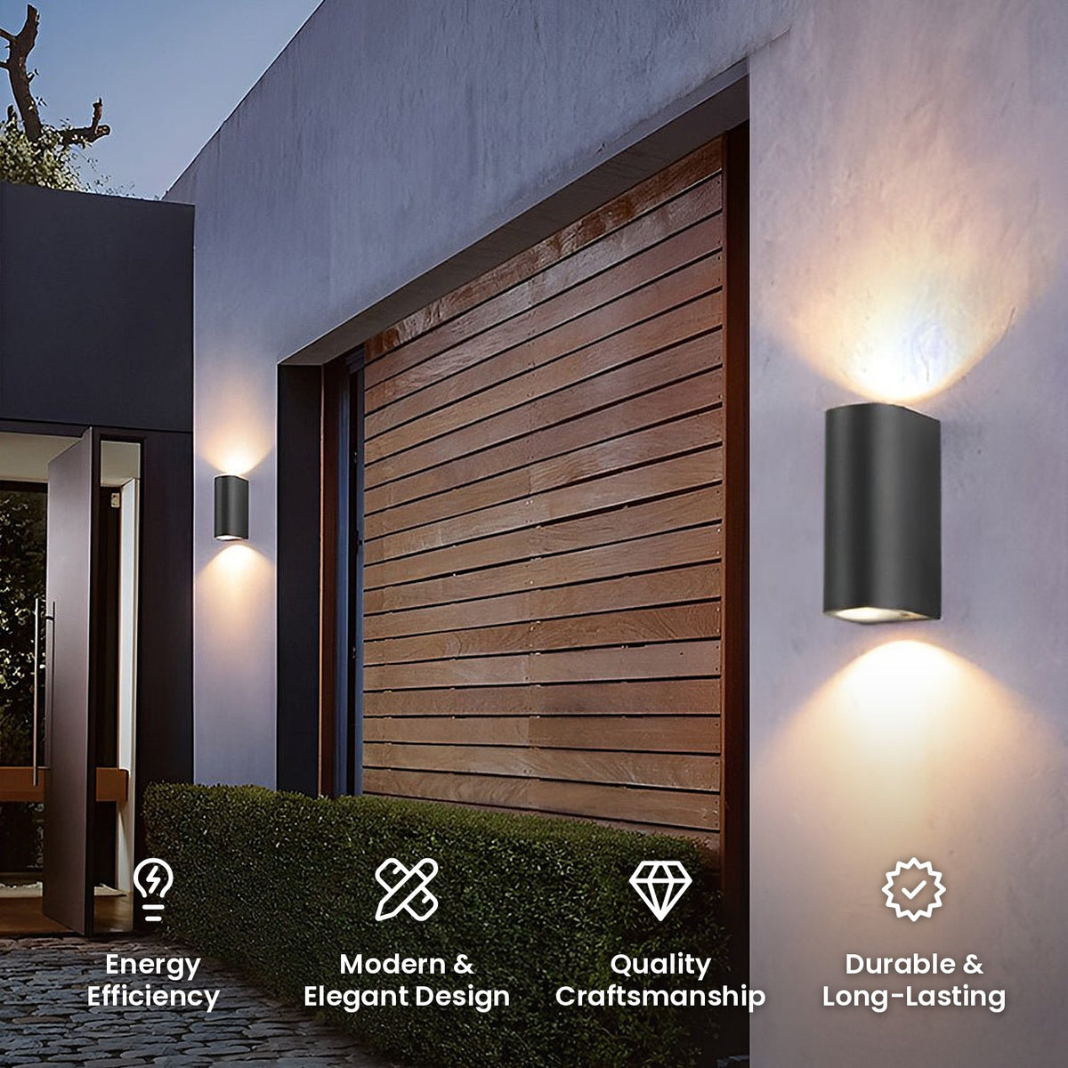 Slim Up and Down Wall Light: energy efficiency, modern and elegant design, quality craftsmanship, durable and long-lasting