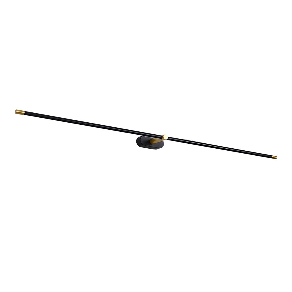 Slim Cylinder Vanity Light, Black or Copper LED Bath Bar