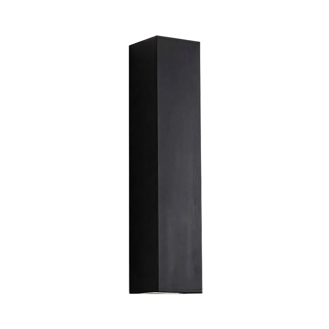 Slim Column Outdoor Wall Light, Black Aluminum Facade Light